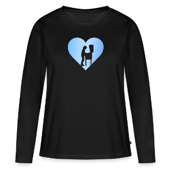 Pinball Pinball Arcade - T-shirt manches longues Premium bio Femme - noir - Devant - Julia (174cm)