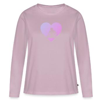 DJ Techno Djing - Frauen Premium Bio Langarmshirt - Altrosa - Vorne - Julia (174cm)
