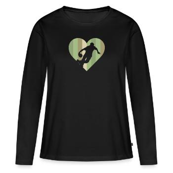 Bowler Bowling Quilles - T-shirt manches longues Premium bio Femme - noir - Devant - Julia (174cm)