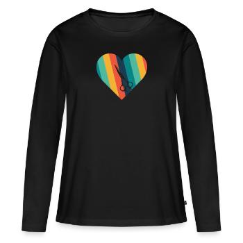 Coiffure Apprentissage en coiffure - T-shirt manches longues Premium bio Femme - noir - Devant - Julia (174cm)