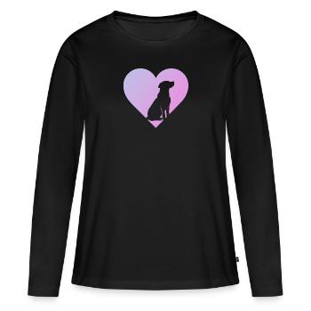 Dog Training Dog Trainer - Women's Premium Organic Long Sleeve Shirt - black - Front - Julia (174cm)