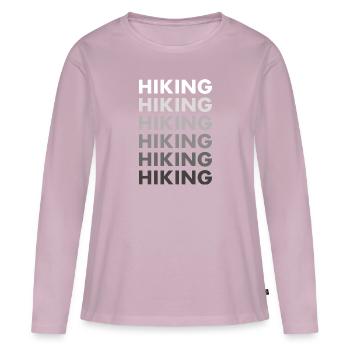 Hiker Hiking - Frauen Premium Bio Langarmshirt - Altrosa - Vorne - Julia (174cm)