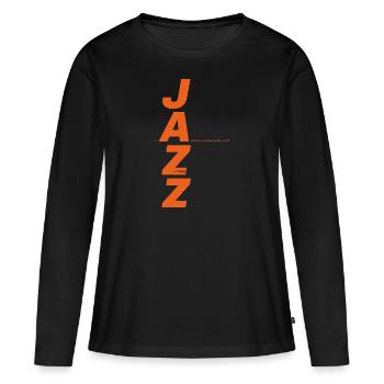 Thunder Jazz - Women's Premium Organic Long Sleeve Shirt - black - Front - Julia (174cm)