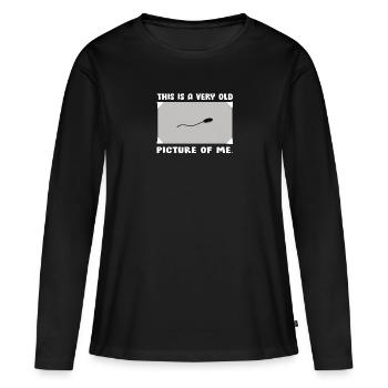 Altes Bild von mir - Frauen Premium Bio Langarmshirt - Schwarz - Vorne - Julia (174cm)