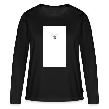 Life Is What You Bake It Mixer Design - Women's Premium Organic Long Sleeve Shirt - black - Front - Julia (174cm)
