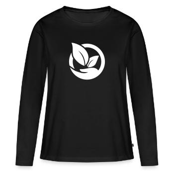 Naturschutz - Frauen Premium Bio Langarmshirt - Schwarz - Vorne - Julia (174cm)