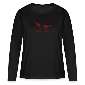 Rendez-vous en enfer - T-shirt manches longues Premium bio Femme - noir - Devant - Julia (174cm)