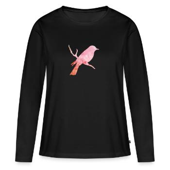 Expérience Voyage Ethno - T-shirt manches longues Premium bio Femme - noir - Devant - Julia (174cm)