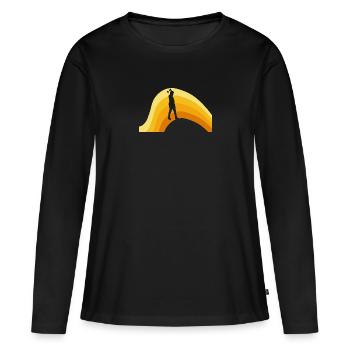 Axe Throwing Axe Axe Throwing - Women's Premium Organic Long Sleeve Shirt - black - Front - Julia (174cm)