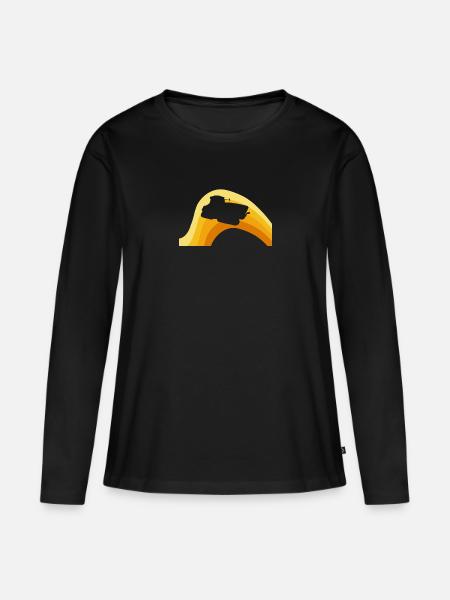 Bauer Ernte - Frauen Premium Bio Langarmshirt - Schwarz