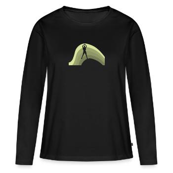 Cardio Aerobic Aerobics - Frauen Premium Bio Langarmshirt - Schwarz - Vorne - Julia (174cm)