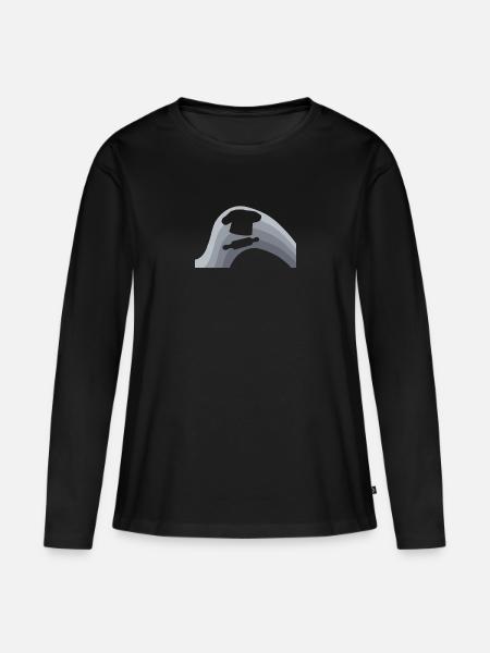 Baking Törtchen - Frauen Premium Bio Langarmshirt - Schwarz