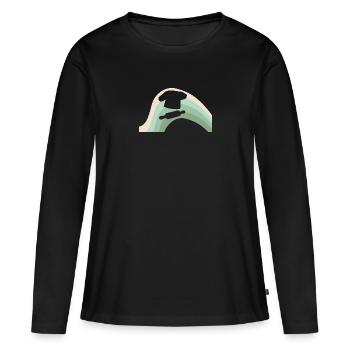 Baker - Women's Premium Organic Long Sleeve Shirt - black - Front - Julia (174cm)