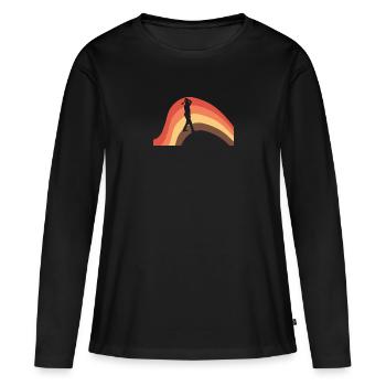 Axe Throwing Axe Throwing Double Axe - Women's Premium Organic Long Sleeve Shirt - black - Front - Julia (174cm)