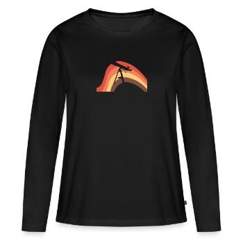 Physicist Astrophysics Celestial Bodies - Women's Premium Organic Long Sleeve Shirt - black - Front - Julia (174cm)