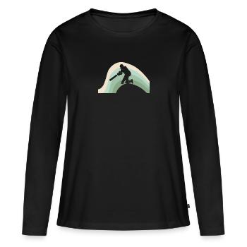Cricketer Cricketer - Women's Premium Organic Long Sleeve Shirt - black - Front - Julia (174cm)