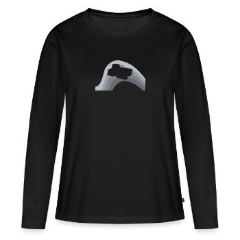Agriculture Hof - Frauen Premium Bio Langarmshirt - Schwarz - Vorne - Julia (174cm)