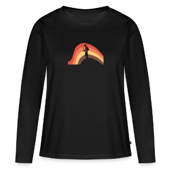 Cook Hobby Chef Star Chef - Women's Premium Organic Long Sleeve Shirt - black - Front - Julia (174cm)