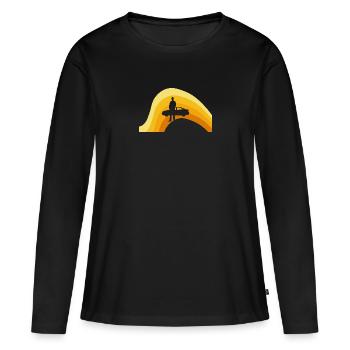 Car Seller Vehicle Car - Women's Premium Organic Long Sleeve Shirt - black - Front - Julia (174cm)
