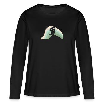 Koch Kochkunst Hobbyköchin - Frauen Premium Bio Langarmshirt - Schwarz - Vorne - Julia (174cm)