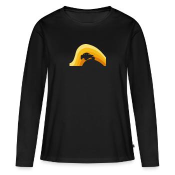 Autocross Sportauto Autofahrer - Frauen Premium Bio Langarmshirt - Schwarz - Vorne - Julia (174cm)