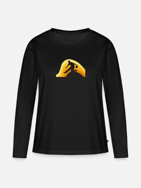 Bowling Strike Bowlingteam - Frauen Premium Bio Langarmshirt - Schwarz