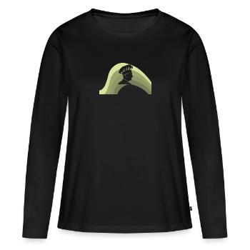 Cuisinier Art culinaire Chef - T-shirt manches longues Premium bio Femme - noir - Devant - Julia (174cm)
