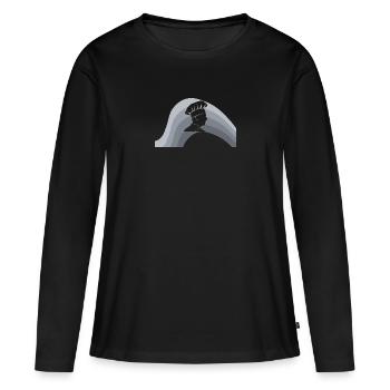 Koch Hobbykoch Kochkunst - Frauen Premium Bio Langarmshirt - Schwarz - Vorne - Julia (174cm)