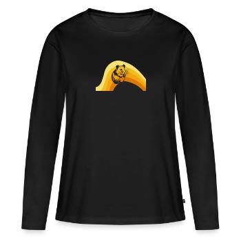 Hamster Haustier - Frauen Premium Bio Langarmshirt - Schwarz - Vorne - Julia (174cm)