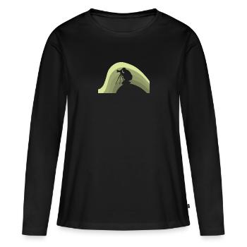 Photographie Photographie - T-shirt manches longues Premium bio Femme - noir - Devant - Julia (174cm)