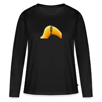 Coiffeur Coiffeur Coupe de cheveux - T-shirt manches longues Premium bio Femme - noir - Devant - Julia (174cm)