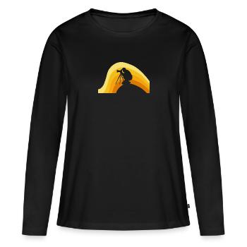 Photography Lens Camera - Women's Premium Organic Long Sleeve Shirt - black - Front - Julia (174cm)