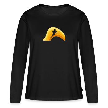 Rugby Sport Try - Women's Premium Organic Long Sleeve Shirt - black - Front - Julia (174cm)