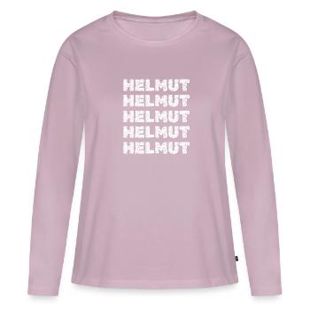 Gift for Helmut - Women's Premium Organic Long Sleeve Shirt - dusky pink - Front - Julia (174cm)