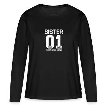 Sister 01 from another mister sisters outfit - Women's Premium Organic Long Sleeve Shirt - black - Front - Julia (174cm)