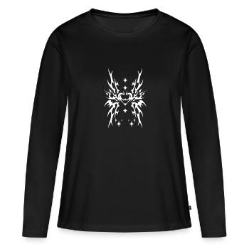 Awesome Demon Heart Sigil Cybersigilism For Cyber - Women's Premium Organic Long Sleeve Shirt - black - Front - Julia (174cm)