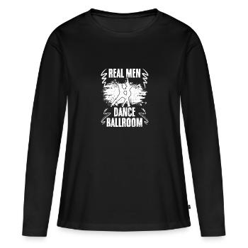 De vrais hommes dansent drôle danse de salon pour un - T-shirt manches longues Premium bio Femme - noir - Devant - Julia (174cm)