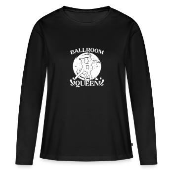 Reine de la salle de bal géniale pour les danseurs de salon - T-shirt manches longues Premium bio Femme - noir - Devant - Julia (174cm)