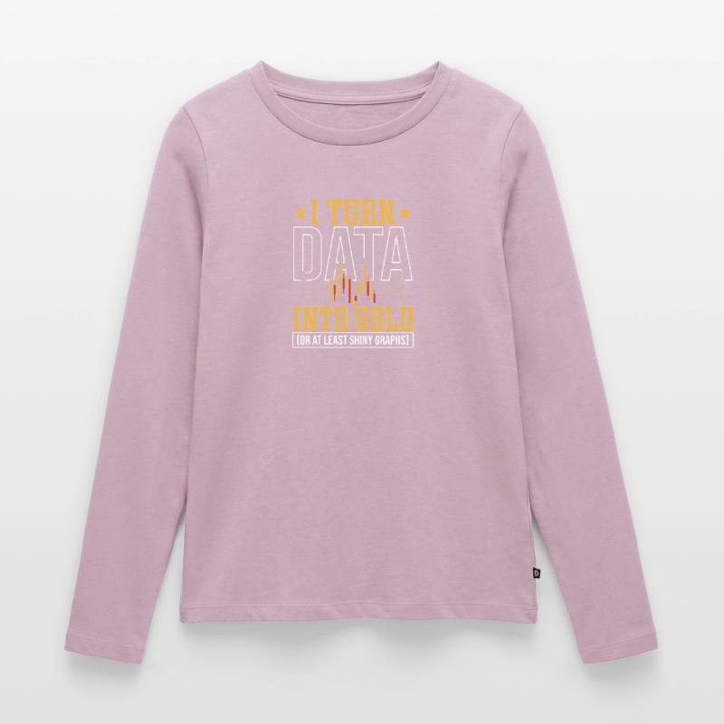 Statistik Datenverarbeitung Data Science Frauen Premium Bio Langarmshirt