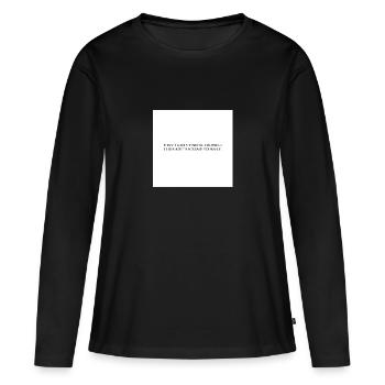 SE TROUVER - T-shirt manches longues Premium bio Femme - noir - Devant - Julia (174cm)