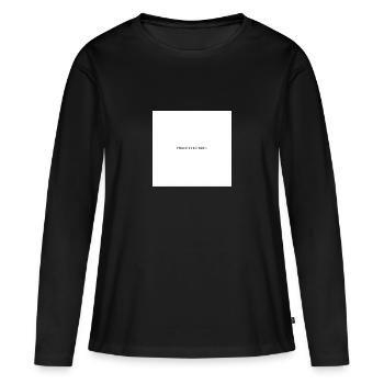 FORGET THE PAST - Frauen Premium Bio Langarmshirt - Schwarz - Vorne - Julia (174cm)