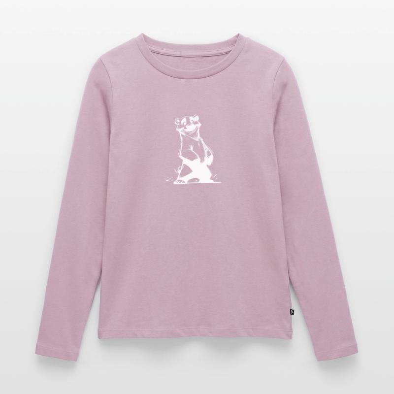 Cute bear comic darling with cuddle factor Women's Premium Organic Long Sleeve Shirt