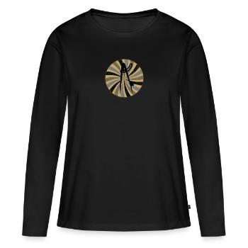 Architecture Construction - T-shirt manches longues Premium bio Femme - noir - Devant - Julia (174cm)