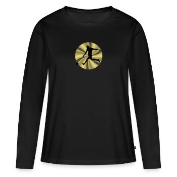 Futsal Player Futsal Player Ball Sports - Women's Premium Organic Long Sleeve Shirt - black - Front - Julia (174cm)