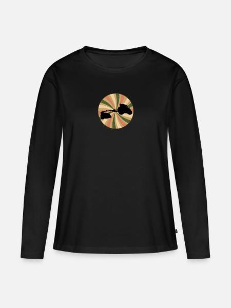 Ernte Landwirtschaft - Frauen Premium Bio Langarmshirt - Schwarz
