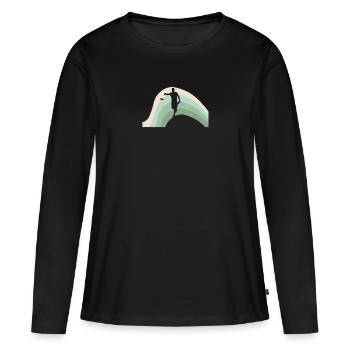 Disc Golfers Disc Golf Disc Golf - Women's Premium Organic Long Sleeve Shirt - black - Front - Julia (174cm)