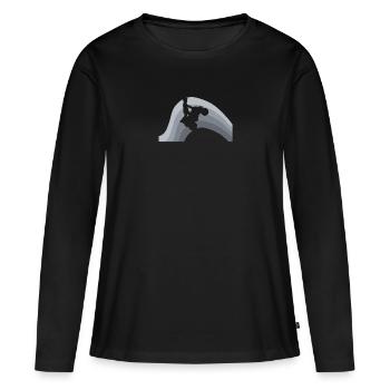 Stunt ATV2 - Frauen Premium Bio Langarmshirt - Schwarz - Vorne - Julia (174cm)
