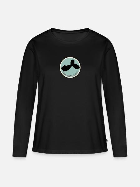 Armdrücken Stark - Frauen Premium Bio Langarmshirt - Schwarz