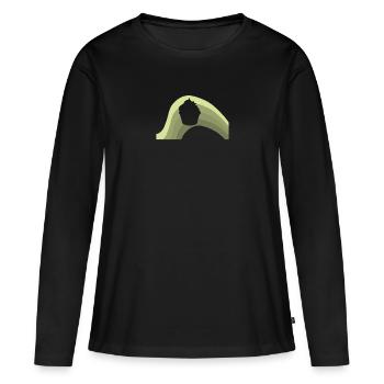 Tartelette Baker - T-shirt manches longues Premium bio Femme - noir - Devant - Julia (174cm)