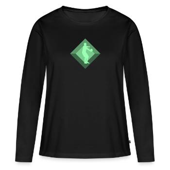 Dodgeball Dodgeball Ballsport - Frauen Premium Bio Langarmshirt - Schwarz - Vorne - Julia (174cm)